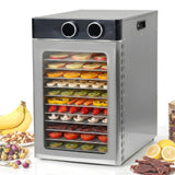 Electric Food Dehydrator 194ºF Temperature Control Dehydrator Machine 1200W