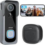 ieGeek 2K Doorbell Camera Wireless -Video Doorbell with Chime Ringer, Smart Wifi Doorbell