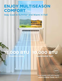 Quiet Window AC with Heat & Dehumidifier – 12,000 BTU, Cools 550 Sq Ft