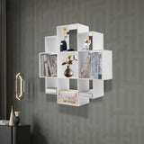 Bookcase Wall Mounted Book Shelf Modern 3-Tier Floating Shelf Bookcase