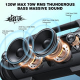 W-KING D10MIC Wireless Microphone Bluetooth Speaker Portable Loud