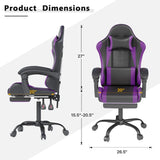 Gaming Chair with Headrest and Lumbar Support, Ergonomic High Back Office Chai