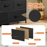 TV Stand Multilayer Shoe Rack Space Saving Cabinet With 5 Fabric Drawers