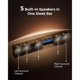 5.1CH Surround Sound Bar with Subwoofer, Dolby Atmos, VoiceMX for Home
