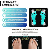Digital Simple Scale with LED Display for Home Use: Practical Bathroom Scale with Body Fat Measurement and