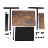 Adjustable Height Standing Desk, Portable Laptop Desk, Rolling Computer Stand