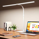 Desk Lamp Architect Task Dual Head Modern Flexible Gooseneck Tall Dimmable Light for Home Office