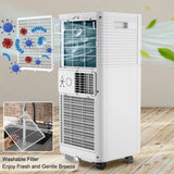 8000 BTU Portable Air Conditioner 3-in-1 w/Dehumidifier & Fan Mode