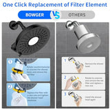 Filtered Shower Head 8 Inches High Pressure Fixed Rain Showerhead with Filter