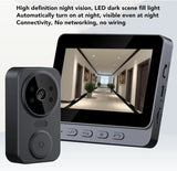 Smart Video Doorbell, 4.3-Inch Display for 2-Channel Audio Intercom