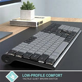 Mechanical 2.4G USB Wireless Performance Keyboard Tacktile Quiet Brown