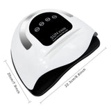 UV LED Nail Lamp  Nail Dryer For Gel Nails With Removable Base, Touch Screen 4 Timers   Nail Lamp