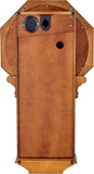 C3543 Ashford Wall Clock  25" Schoolhouse Design  Walnut Finish