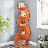 Tribesigns Corner Shelf, Modern 5-Tier Wall Corner Bookshelf, Stylish