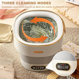 13L Portable Washing Machine for Underwear & Socks, Foldable Mini Washer with 3 Wash Modes