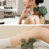 household shoulder and neck massager with temperature control, adjustable