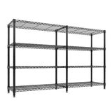 Storage Shelves with Adjustable 4-Tier Garage Wire Shelf Capacity 1060 LBS Stable Heavy Duty Metal Rack Shelving