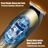 Hatteker 6 in 1 multifunction hair trimmer rechargeable wireless electric baber haircut