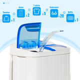 Portable Washing Machine with Longer Hose for Apartments, RVs, and Dorms - 16 Lbs Compact