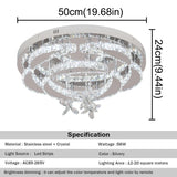 VETRULUS Luxury K9 Crystal Chandelier Modern Ceiling Lamp Led Living Dining Room Decor Pendant Light Dimmable Lustre Home