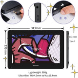 GAOMON PD1320 13.3 Inch Portable Monitor Full Laminated HD 86% NTSC Color Gamut Graphics Tablet Display