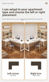 L-Shaped Corner Computer Heavy Duty Steel Frame Home Office