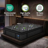 Hybrid Memory Foam Twin Size Mattress, Lumbar Support for Back Pain Relief