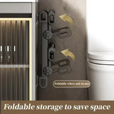 Bathroom Seamless Slip Simple Shoe Rack Wall-mounted Folding storage rack