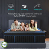12"Gel Memory Foam Hybrid Pocket Spring Mattress Twin Full Queen King
