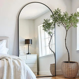 Arched Full Length Floor Mirror 76x34 Inch Wall Or Leaning Standing