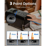 Electric sharpener, Heavy Duty Classroom sharpener, Colored pencils