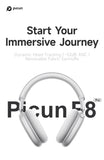 Picun F8 Pro -52dB Adaptive ANC Over Ear Headphone HIFI 3D Spatial Audio Wireless