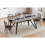70.9"Rectangular Large Dining Table, Waterproof Large Desk for 8 People