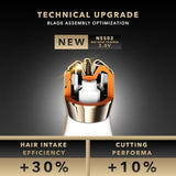 NS502DN Nose Ear Trimmer 2.0 GrapheneX Blade HighVelocity LowNoise Motor Patented Rotary Blade Design SkinFriendly