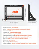 20FT Inflatable Projector Screen with Portable Storage Bag, 16:9 Easy Set Up
