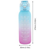 1000ML Fragrance Smelling Water Bottle Portable Air WaterUp Bottle Scent Straw