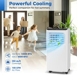 10000 BTU Portable Air Conditioner 3 in 1 AC Unit with Fan and Dehumidifier