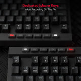Redragon K580 PRO Wireless RGB Gaming Keyboard, 3-Modes 104 Keys Mechanical Keyboard