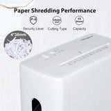 Low Noise 40dB Paper Shredder for Home, 10-Sheet Cross Cut, CD/Credit Card Shredder