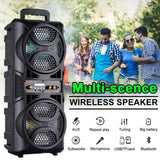 Portable 3000W Bluetooth Speaker Subwoofer Heavy Bass Sound