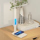Folding Reading Desk Lamp USB Plug-In Desk Lamp 15W Wireless With Time