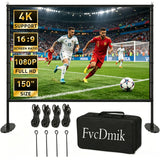 150 inch Projector Screen with Stand for Sports events & Football Match