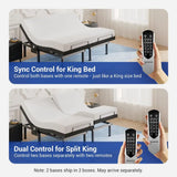 Tami T600 Adjustable Bed Frame Split King Size with Remote amp Massage