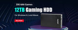 Launchbox External Game Hard Drive Built-in 3700 3D/PC Games