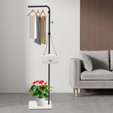 170cm 35kg Capacity Clothes Hanger with Sturdy Base for Hallways Living Rooms