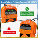 26000J RV Surge Protector 30 Amp w/ Auto Shutoff&LED Display for Camper