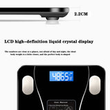 Body Fat Scale Smart Wireless Digital Bathroom Weight Scale Body Composition Analyzer With Smartphone