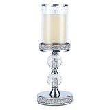 Candle Holders for Pillar Candle, Pillar Crystal Candle Holders for Wedding