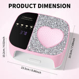 Professional UV LED Nail Lamp Kit Fast Curing Dryer 4 Timer Settings Cordless Rechargeabl