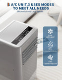 Portable 10000 BTU Remote AC w/Dehumidifier Fan, Cool Up to 560 Sq. Ft